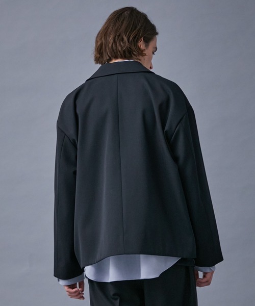 「PUBLIC TOKYO」 ジップアップブルゾン 3 ブラック メンズ_画像4