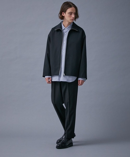 「PUBLIC TOKYO」 ジップアップブルゾン 3 ブラック メンズ_画像7