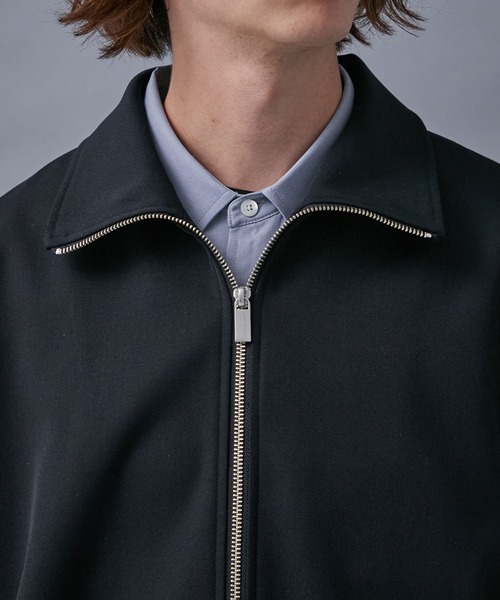 「PUBLIC TOKYO」 ジップアップブルゾン 3 ブラック メンズ_画像9