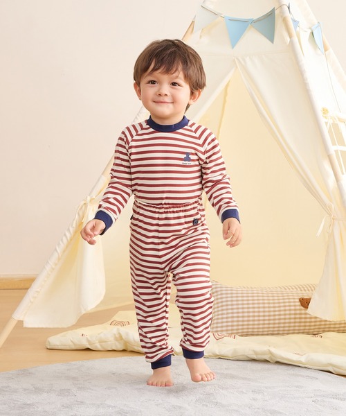 パジャマ11 Combi mini パジャマ おなか安心ボタン付き毛玉ができにくいスムース