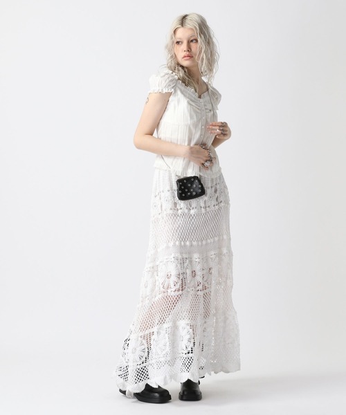 FOREVER21 スカート 「2025SS」かぎ針ロングスカート : ZOZOTOWN