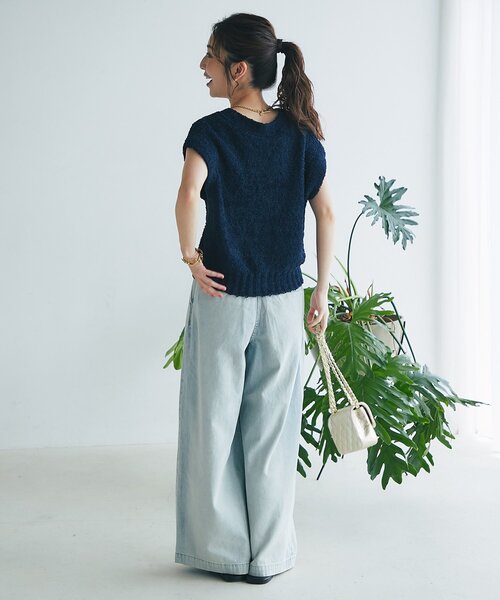 La boutique BonBon ハイウエストバギーデニムパンツ 38 La boutique BonBon ハイウエストバギーデニムパンツ - メルカリ