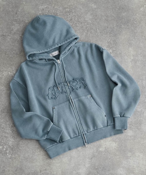 【にゃい】ADRER フルジップパーカー ブラック Sサイズ アドラー ADRER（アドラー）の「ADRER/アドラー/heavy weight cotton big