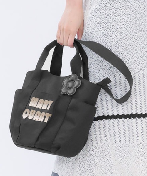 すぐ届く MARY QUANT* グラデーションロゴ刺繍 2WAYミニトート グラデーションロゴ刺繍 2WAYミニトート（トートバッグ）｜MARY