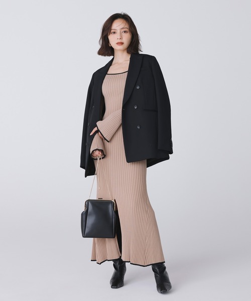 anuans（アニュアンス） ニットワンピース FREE ベージュ レディース