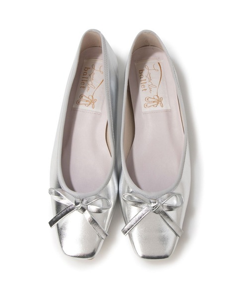 「Launa lea ballet」 バレエシューズ 21.5cm シルバー レディース