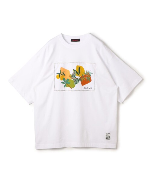 CABaN（キャバン） tシャツ スビンコットン BIRDプリントTシャツ