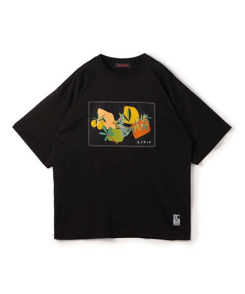 CABaN（キャバン） tシャツ スビンコットン BIRDプリントTシャツ