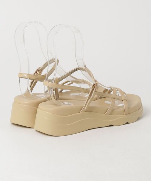 「A de Vivre」 フラットサンダル L イエロー レディース_画像2