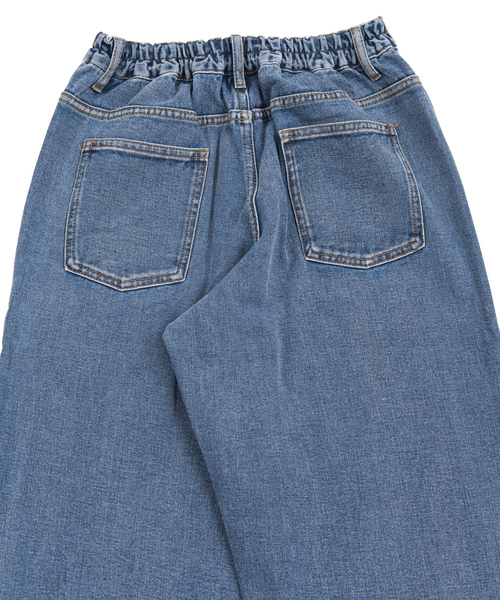 [PUNYUS] Denim брюки 3 свет индиго голубой женский 