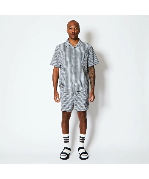 シャツ 半袖 AKTR FREEDOM STRIPE SHIRTS（アクター フリーダム