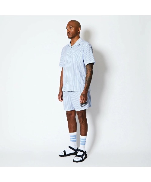 シャツ 半袖 AKTR FREEDOM STRIPE SHIRTS（アクター フリーダム