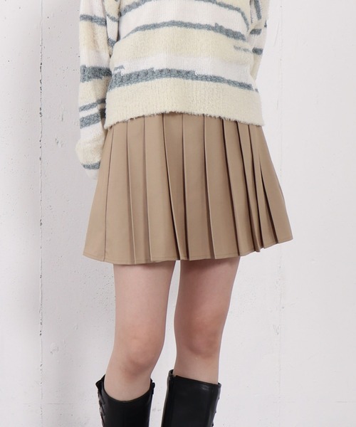 archives（アルシーヴ） スカート 切替プリーツミニスカート