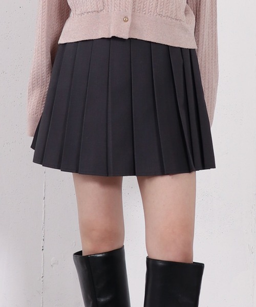 archives（アルシーヴ） スカート 切替プリーツミニスカート