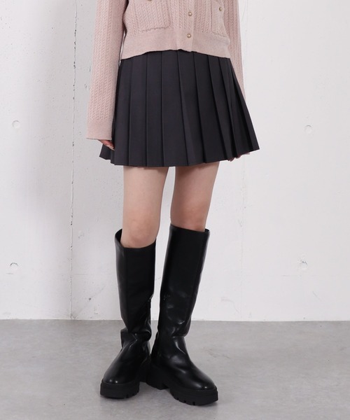 archives（アルシーヴ） スカート 切替プリーツミニスカート