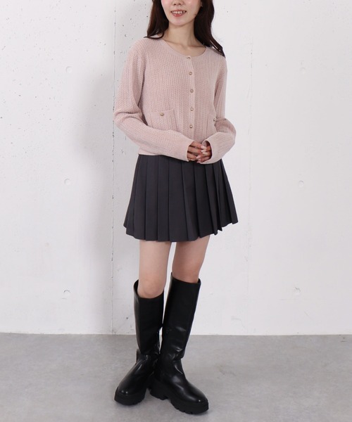 archives（アルシーヴ） スカート 切替プリーツミニスカート