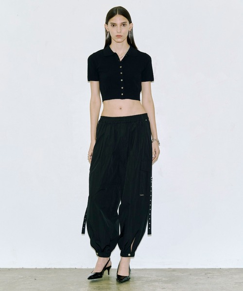 JOSE MOON（ジョゼムーン） カーディガン CROP POLO KNIT CARDIGAN