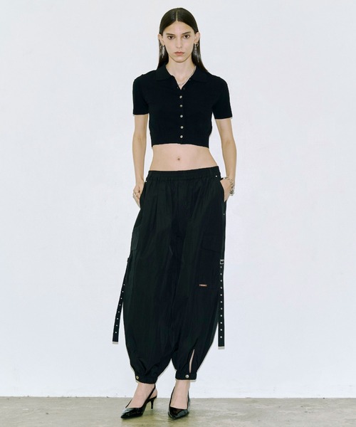 JOSE MOON（ジョゼムーン） カーディガン CROP POLO KNIT CARDIGAN