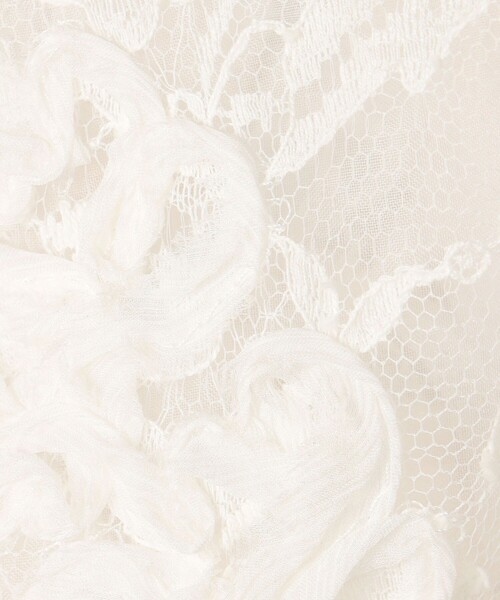 DES PRES アイボリー クロップドジャケット リバーレース クロップドジャケット｜トゥモローランド 公式通販