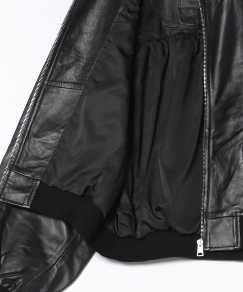 ALL SAINTS グレー ボンバージャケット 羊革MA-1 S ALLSAINTS ma1 ma-1 FELDA LEATHER BOMBER JACKET | レザー