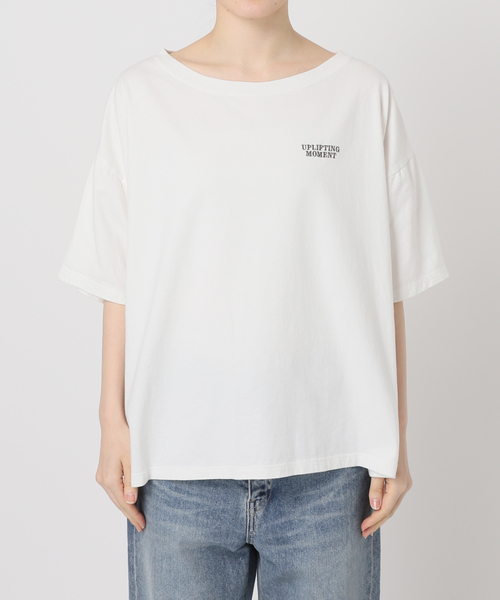 【新品未使用】haru×FRAMeWORK　コラボロゴTEE ホワイト FRAMeWORK tシャツ 「追加」haru×FRAMeWORK コラボロゴTEE 3
