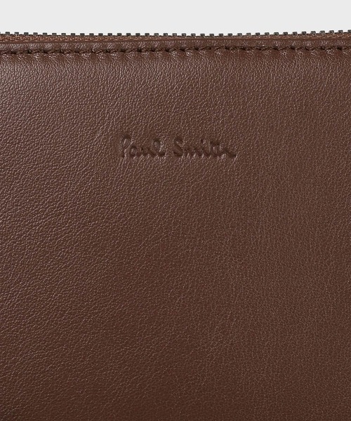 【美品】 Paul Smith ボストンバッグ オールレザー 2way ブラウン モダンビジネス 2WAYビジネスバッグ（ダークブラウン） ｜ポール・スミス