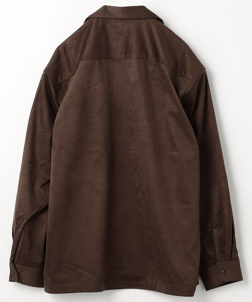 シャツ レザレッド ブラッシュド オープンカラー ロングスリーブ シャツジャケット/ LEATHERETTE SW O/C SHT メンズ | FREAK'S STORE | 12