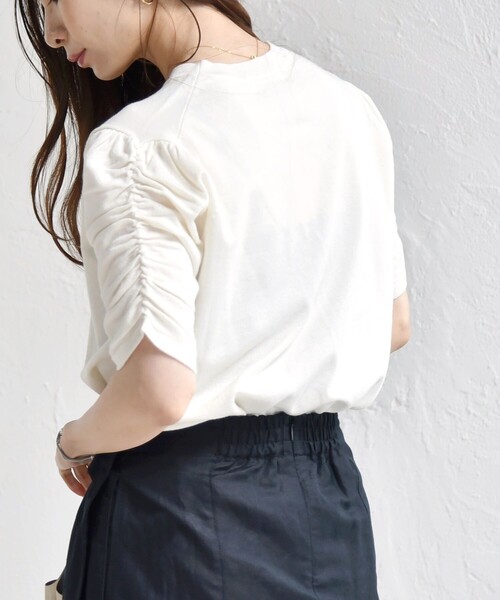 「quaranciel」 半袖ニット ONE SIZE ブラック レディース_画像6