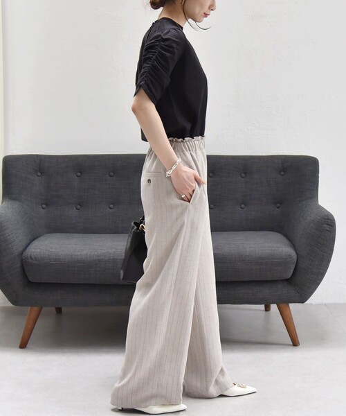 「quaranciel」 半袖ニット ONE SIZE ブラック レディース_画像8