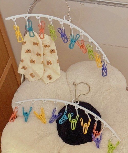 収納 カラフルピンチマルチハンガー : ZOZOTOWN Yahoo!店 - 通販