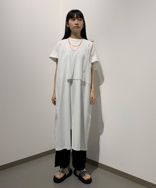 ZUCCa（ズッカ） 半袖ワンピース M size ホワイト レディース