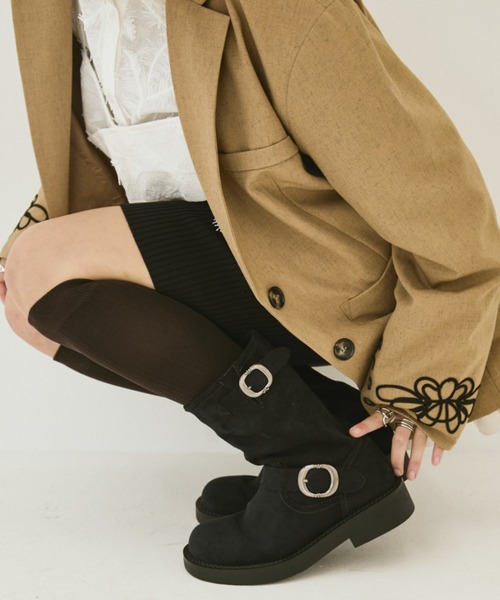 MIRROR STOKE ブーツ 「ZOZO限定／追加」SUEDE ENGINEER BOOTS
