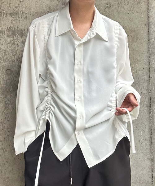 トップス mando MandO（エムオー） シャツ シャーリングレイヤードアソートシャツ/無地