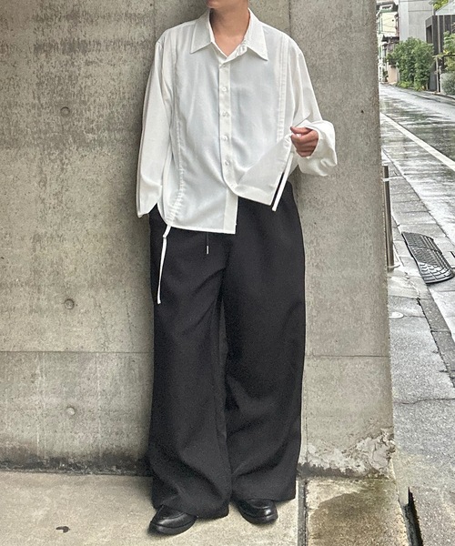 MandO（エムオー） シャツ シャーリングレイヤードアソートシャツ/無地