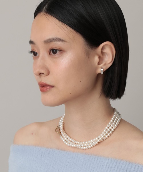 ネックレス プラパールロングネックレス レディースの画像