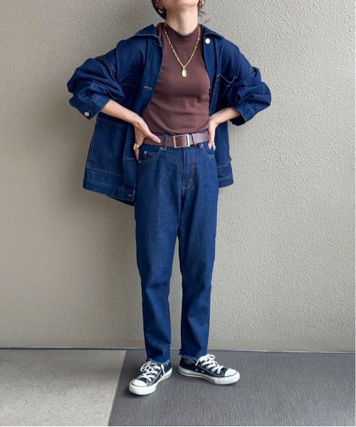 feepur by saya」 デニムジャケット MEDIUM グレー レディース