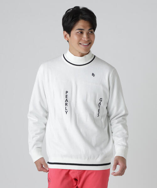 Pearly Gates パーリーゲイツ 天竺 ストレッチ裏地 ツイン ニット PEARLY GATES（パーリーゲイツ） tシャツ 「PEARLY GATES」天竺