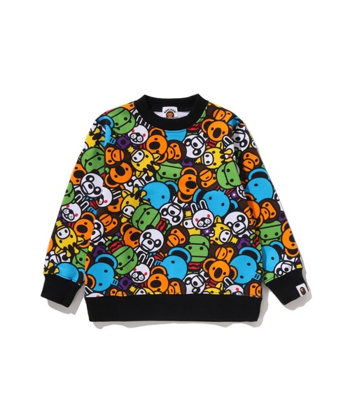 A Bathing Ape トレーナー A BATHING APE® College Half Zip Relaxed Fit Crewneck Sweatshirt