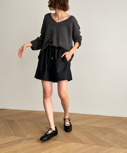 「CANAL JEAN」 長袖ニット ONE SIZE ブラック レディース_画像8