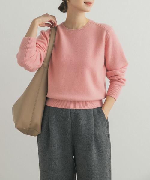 A.P.C アーペーセー クールネック ニット ウール ピンク A.P.C. Vネックセーター レディースの通販はau PAY マーケット - 輸入