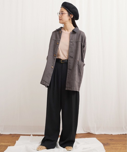 fig London（フィグロンドン） スラックス パンツ 3tuck pants
