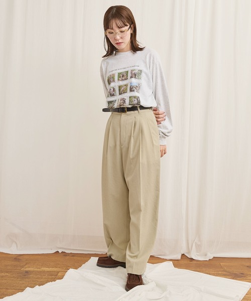 fig London（フィグロンドン） スラックス パンツ 3tuck pants