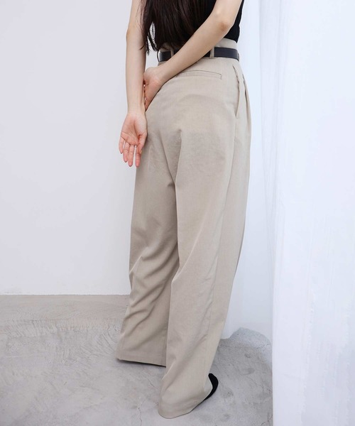 fig London（フィグロンドン） スラックス パンツ 3tuck pants