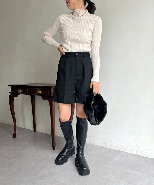 「prose verse」 長袖ニット フリ- アイボリー レディース_画像5