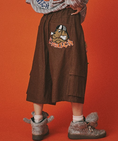 「GALFY」 デニムハーフパンツ X-LARGE ブラウン メンズ