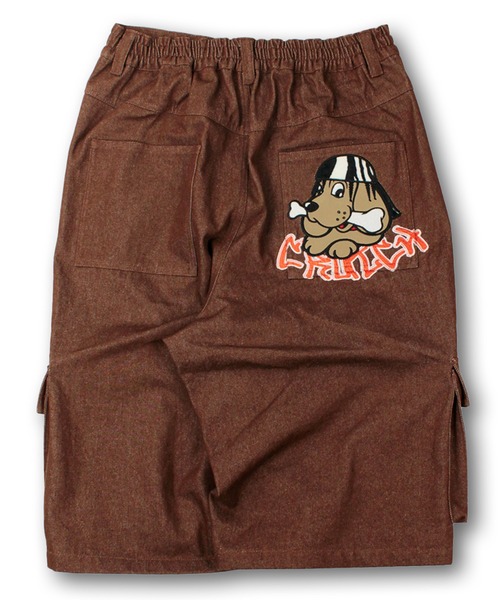 「GALFY」 デニムハーフパンツ X-LARGE ブラウン メンズ