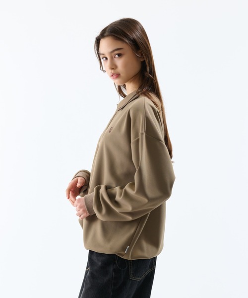 「WETTEMPT」 長袖ポロシャツ SMALL ネイビー メンズ_画像3