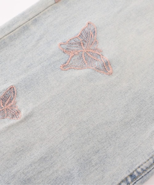 「LA POMME petit」 デニムパンツ SMALL ライトブルー レディース_画像3