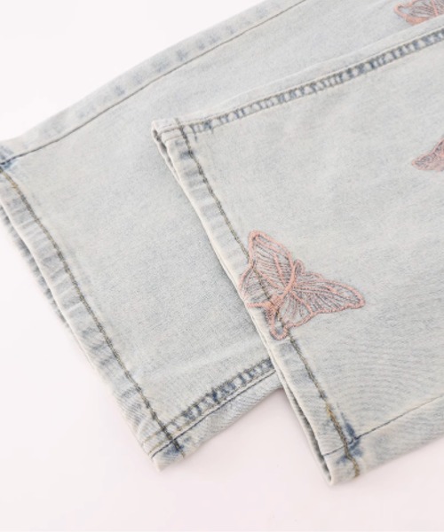 「LA POMME petit」 デニムパンツ SMALL ライトブルー レディース_画像4