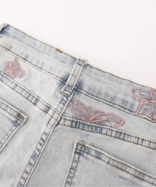 「LA POMME petit」 デニムパンツ SMALL ライトブルー レディース_画像5